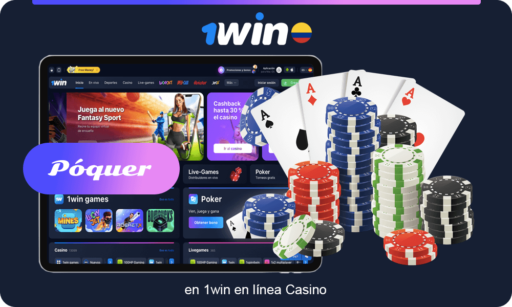 Descripción de la Póquer - un clásico favorito en 1win en línea Casino